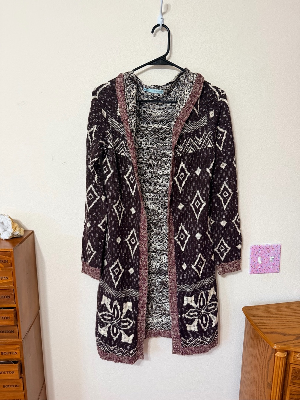 Maurice’s Cardigan w Hood size M